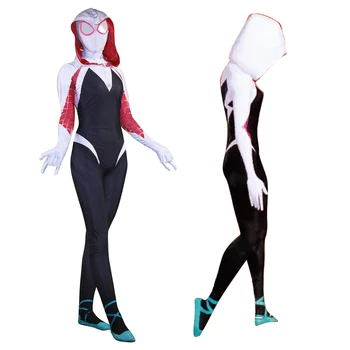 Jaunu 3D Sievietēm, Gvena Steisija Cosplay Kostīmu Zentai Supervaronis Bodysuit Uzvalks Jumpsuits