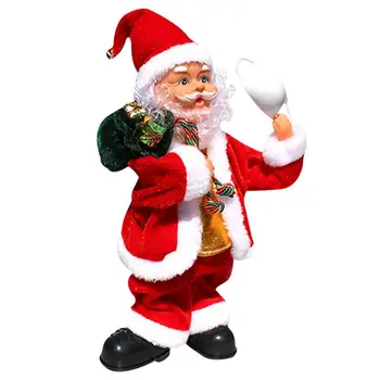Santa Claus Elektriskie Mūzikas Lelle Ziemassvētku Dekori Jaungada Dāvanas Bērniem Santa Claus Lelle Twerking Dziedot Ziemassvētku Rotājumi Mājās
