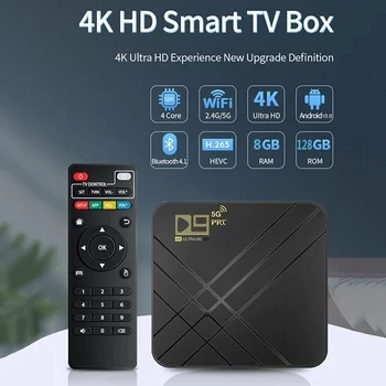 D9 PRO Mājas Kinozāles Smart S905L Bluetooth 2.4 G/5G Dual WIFI 4K H. 265 TV Kastē Android 10.0 Set Top Box Četrkodolu Karstā Pārdošanas
